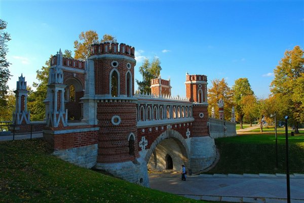 Парк Царицыно усадьба осенью