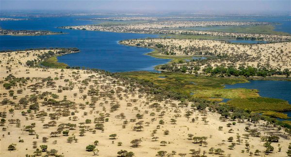 Озеро Чад в Африке