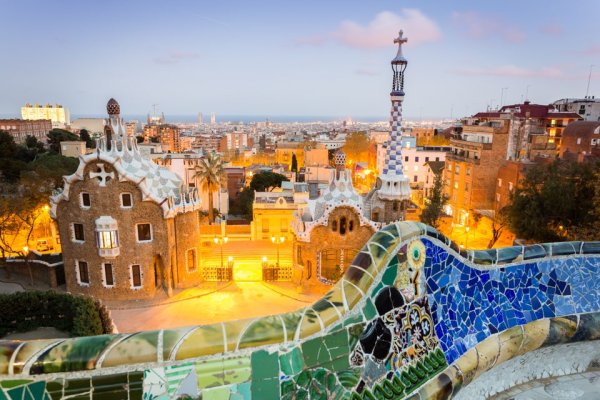Parc Guell in Barcelona, Spain