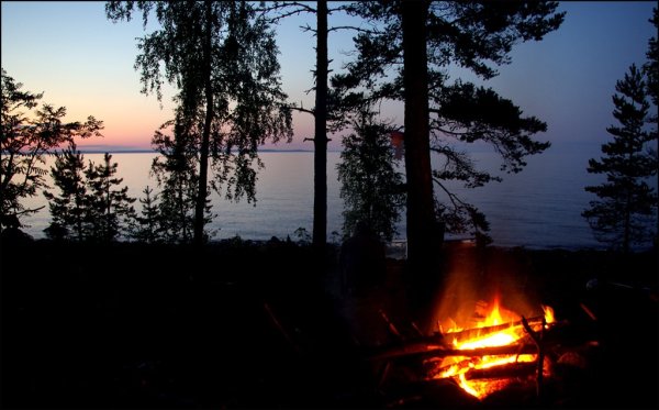 Карелия Карелия костер