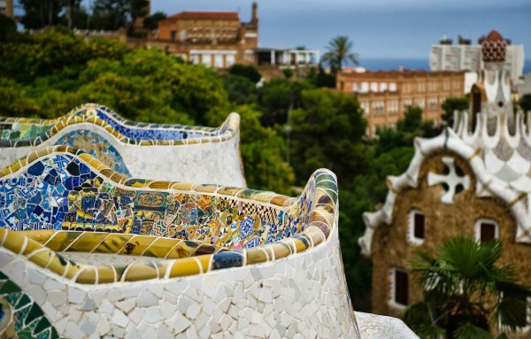 Гауди архитектура парк Гуэль