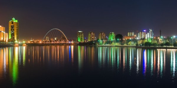 Нурсултан город Астана набережная