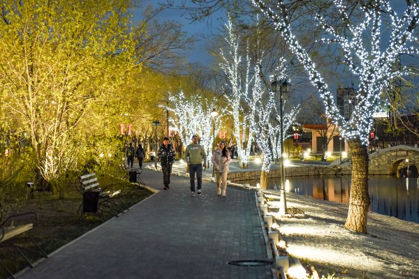 Парк дружбы в Благовещенске Амурской области