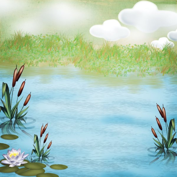 Фон водоема для детей