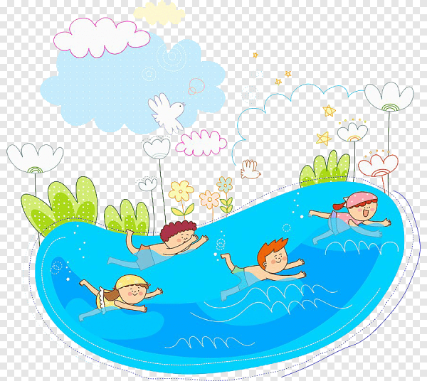 Купание мультяшное