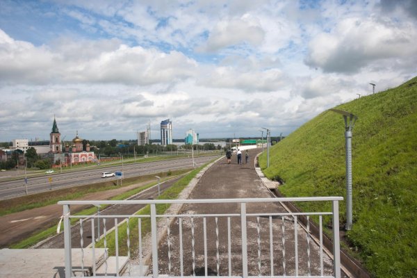 Барнаул Нагорный парк мост