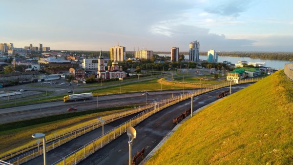 Вид с Нагорного парка Барнаул