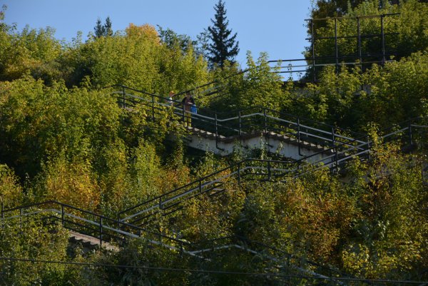 Барнаул лестница в Нагорный парк