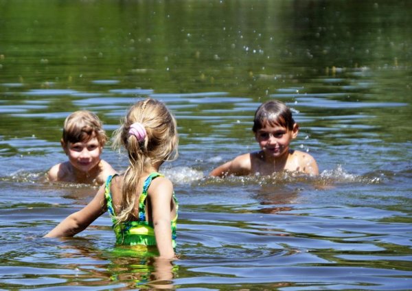 Купание на речке