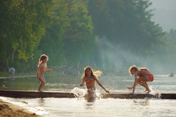 Купание на речке