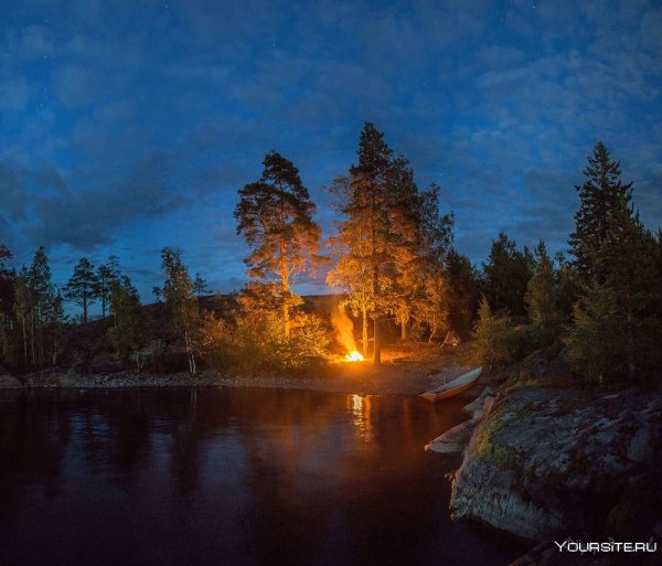 Река озеро лес ресторан Якутск