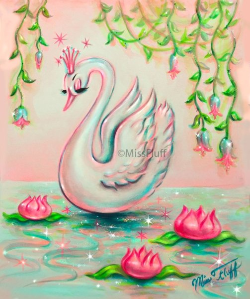 Лебедь в рисунках идеи