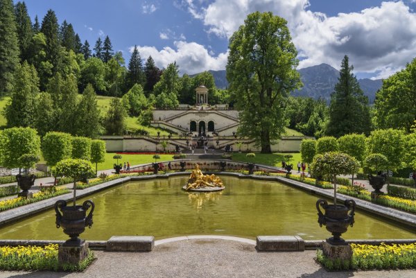 Восточный партер Линдерхоф парк