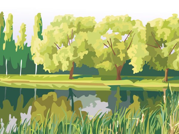 Мультяшный пейзаж