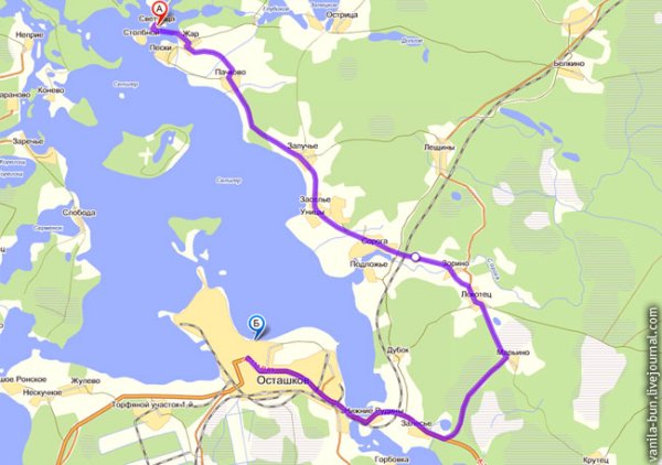 Нилова пустынь на Селигере на карте