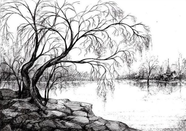 Пейзаж в графике