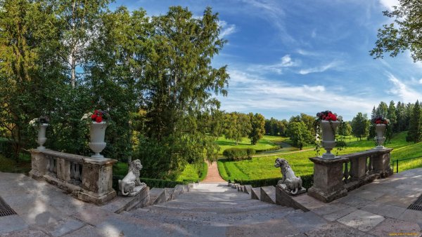 Пейзаж парк Павловск