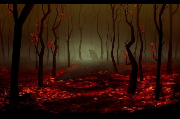 Страшный лес арт