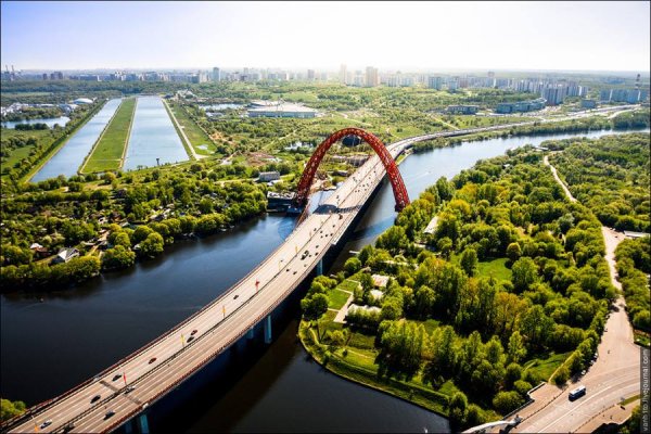 Строгинская Пойма живописный мост