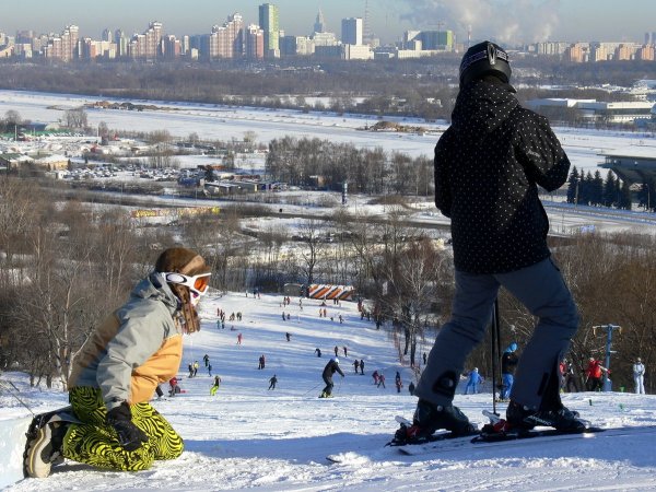 Крылатские холмы зимой