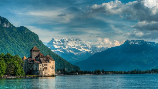 Шильонский замок монтрё Швейцария