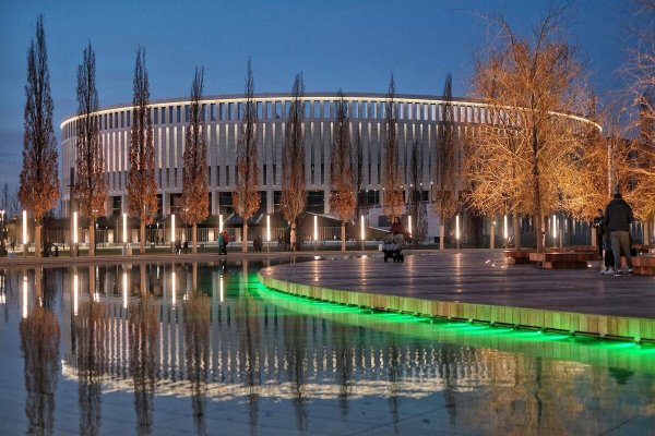 Парк Галицкого в Краснодаре ночью