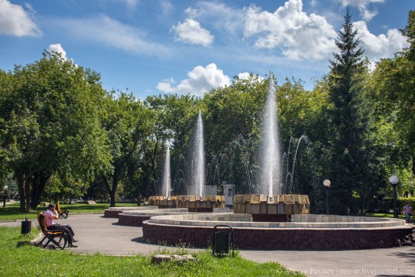 Фонтаны в городе Петропавловск Казахстан
