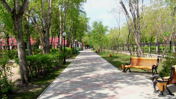 Городской парк культуры и отдыха в городе находка