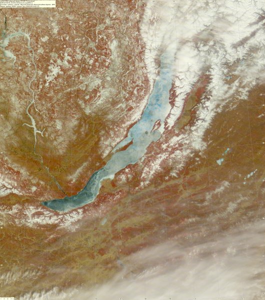 Космический снимок Байкала