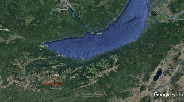 Рельеф вокруг озера Байкал