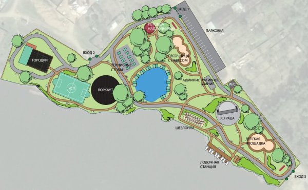 Парк в Солнцево парк на реке Ликова