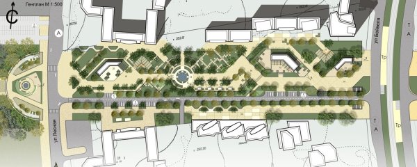 Парковая аллея генплан