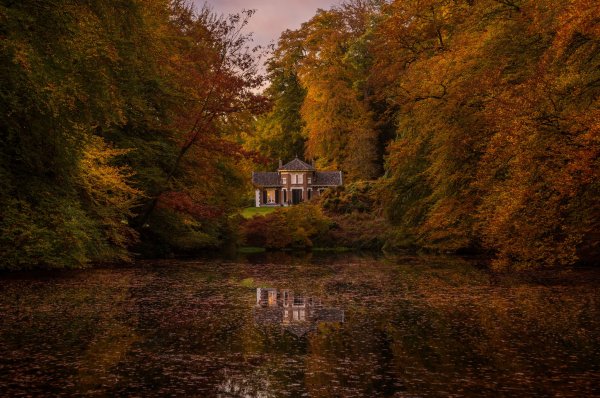 Домик осенью