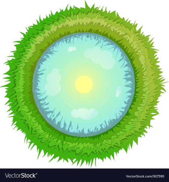 Озеро круглое рисунок