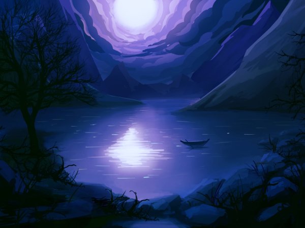 Коты Воители лунный камень и лунное озеро