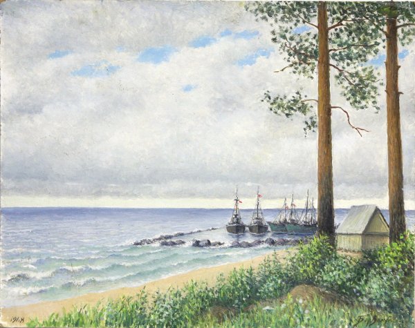 Борис РУСЕВСКИЙ художник Ладожское озеро