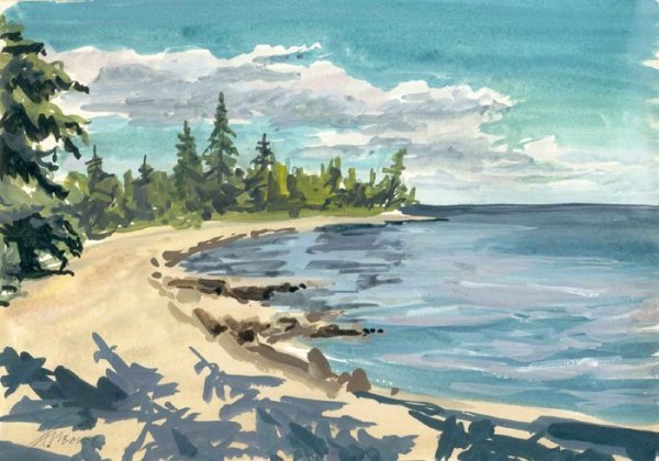 Нарисовать природу Карелии