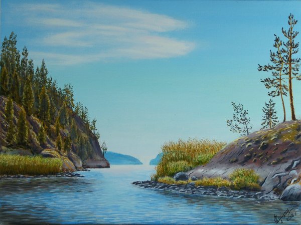 Ладожское озеро картина