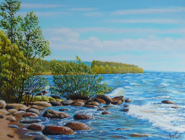 Ладожское озеро в живописи