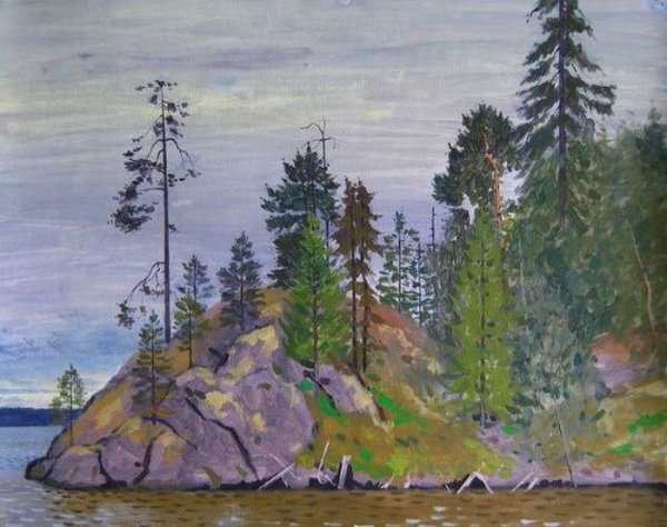 Северная природа Карелии живопись