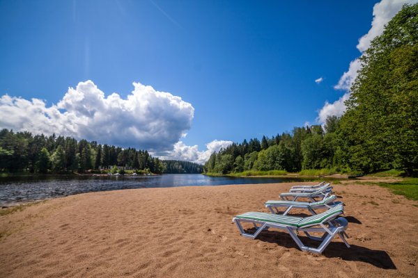 Пляж Селигер Валдайский парк