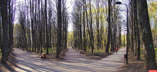 Нескучный сад в Москве весной