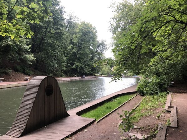 Андреевский пруд в Нескучном саду