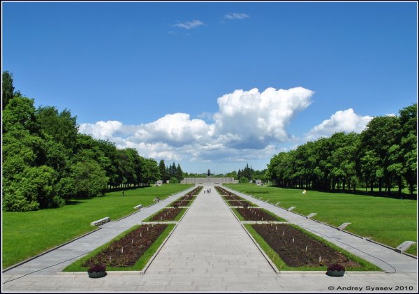 Санкт-Петербург Пискаревское кладбище вид сверху