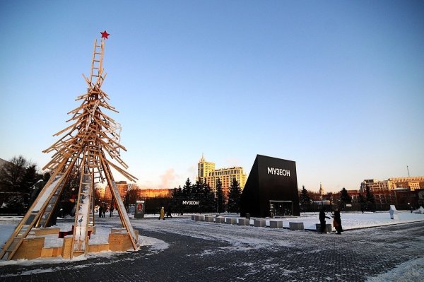 Парк искусств Музеон зимой