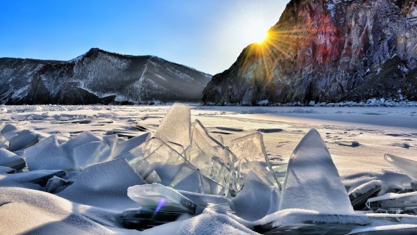 Зимний Байкал природа