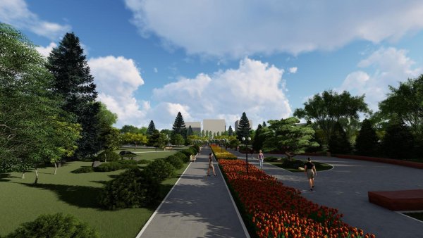 Парк магистраль в Бишкеке