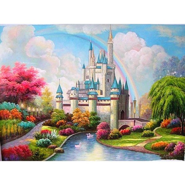 Алмазная мозаика диамонд Painting замок