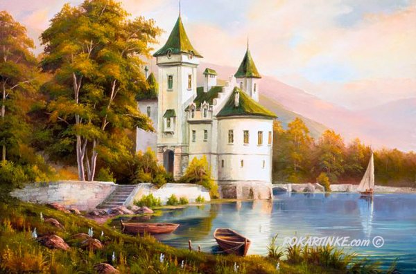 Пейзаж с замком