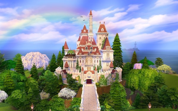 Beauty and the Beast Castle SIMS 4